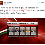 Regionali - Il confronto in tv dei 5 candidati.